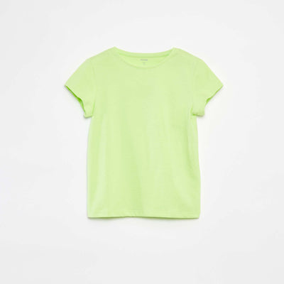 T-shirt en maille jersey manches courtes VERT