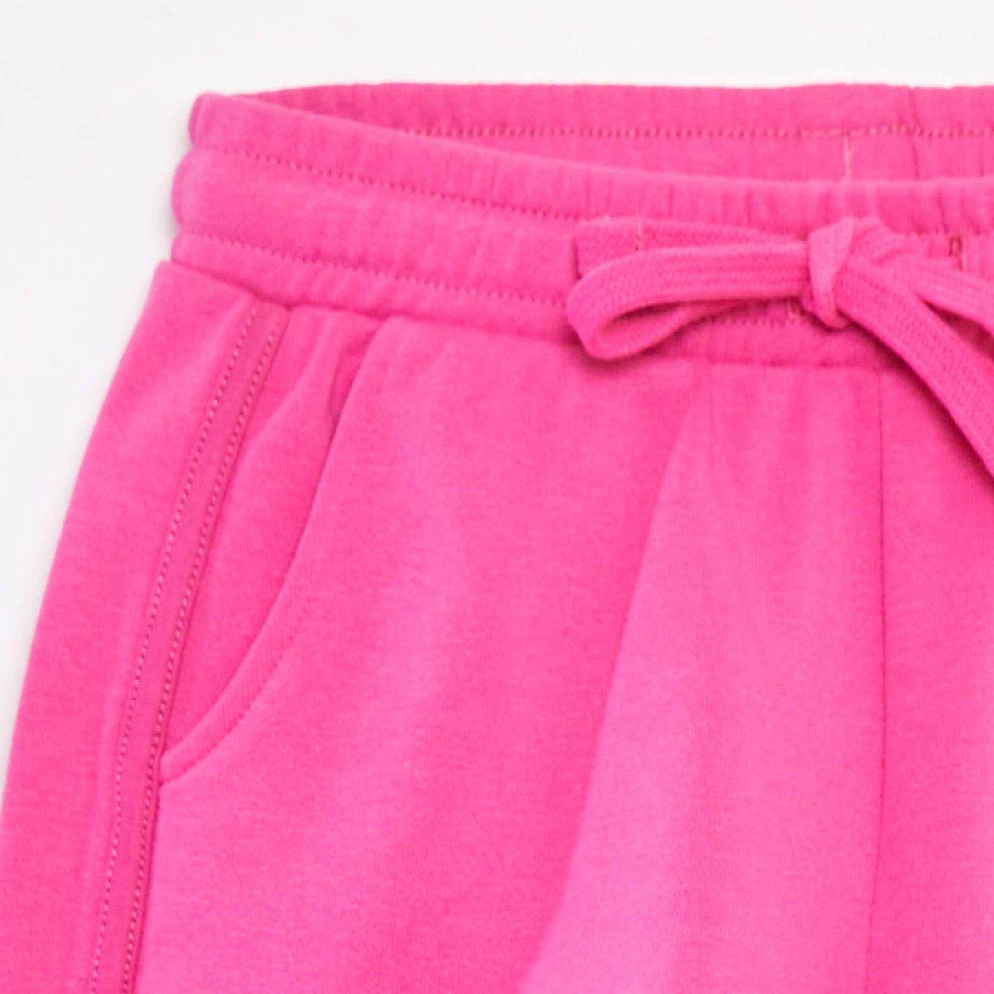 Short uni en molleton fin avec 2 poches ROSE