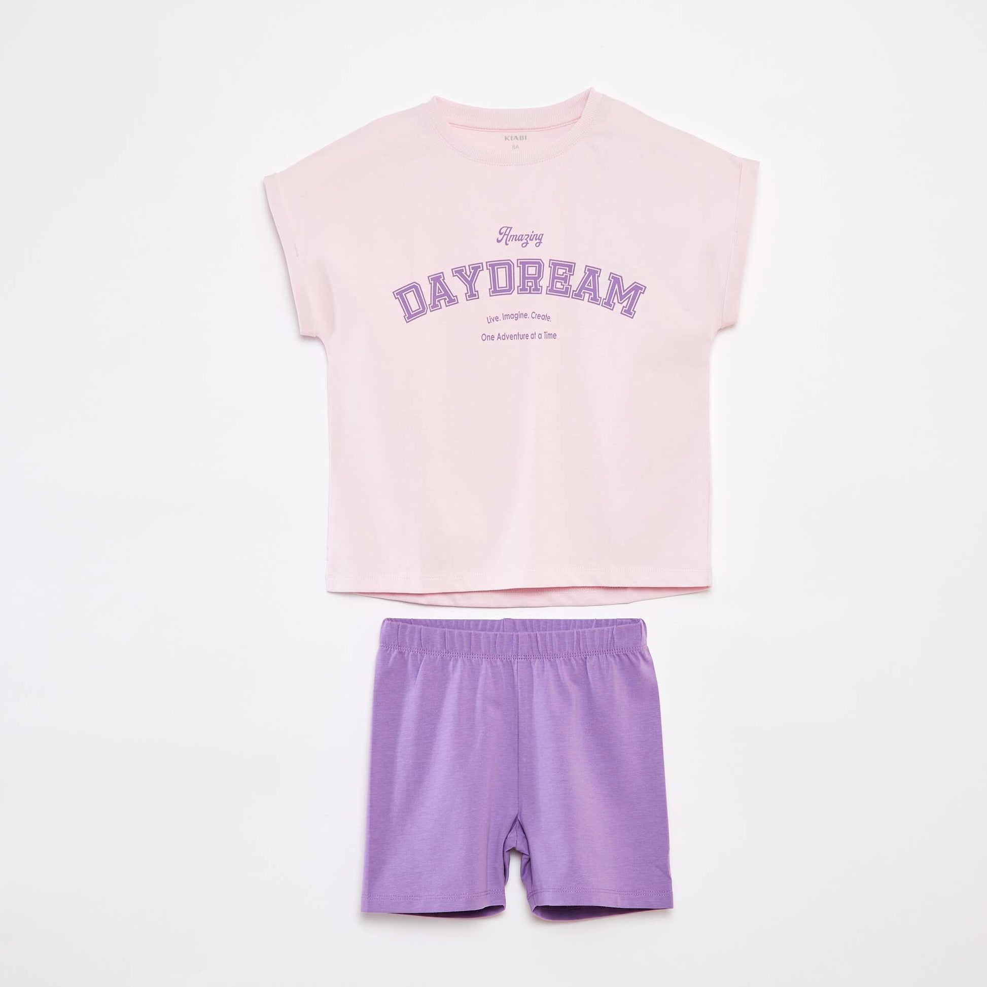 Ensemble t-shirt + short - 2 pièces BLANC