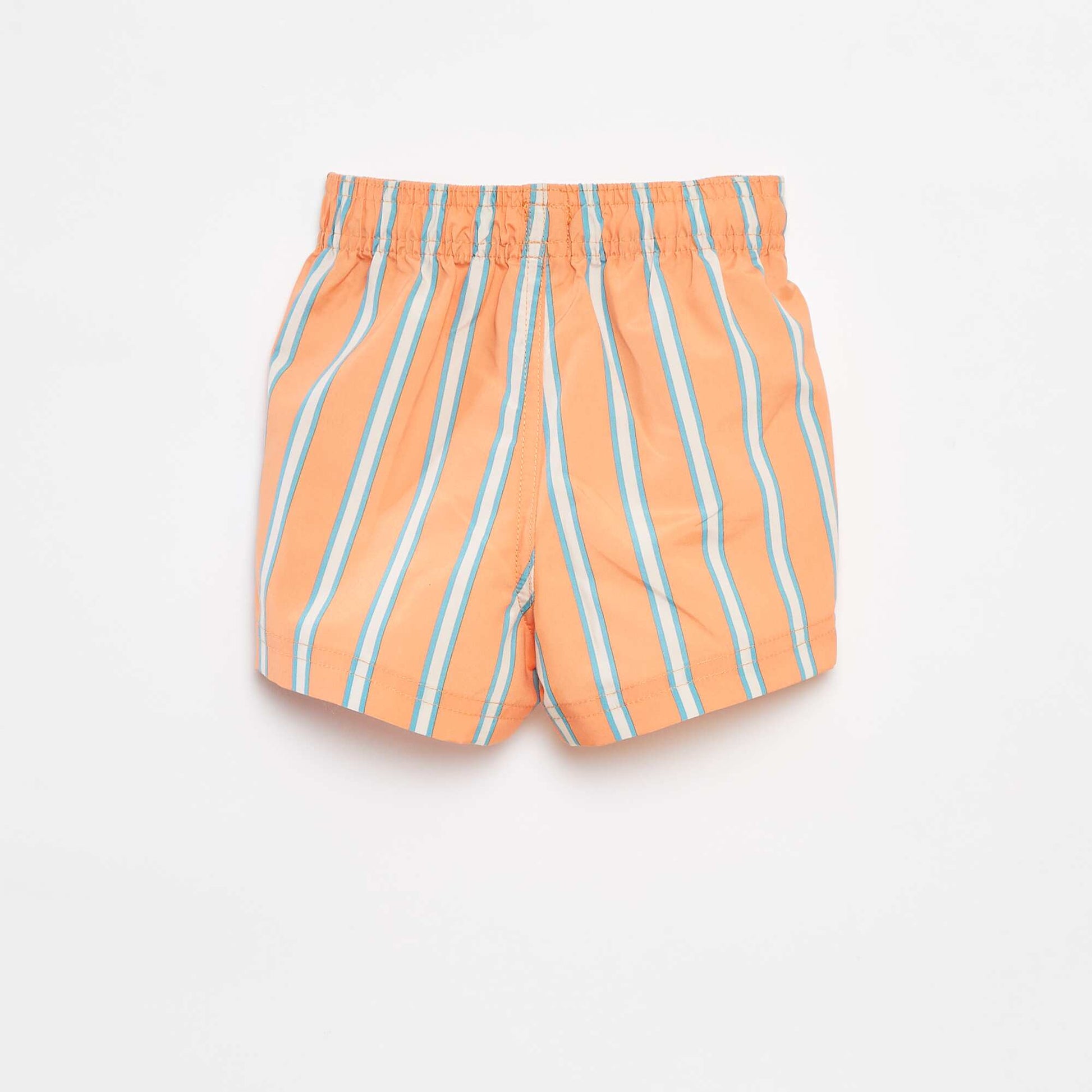 Short de bain rayé ORANGE