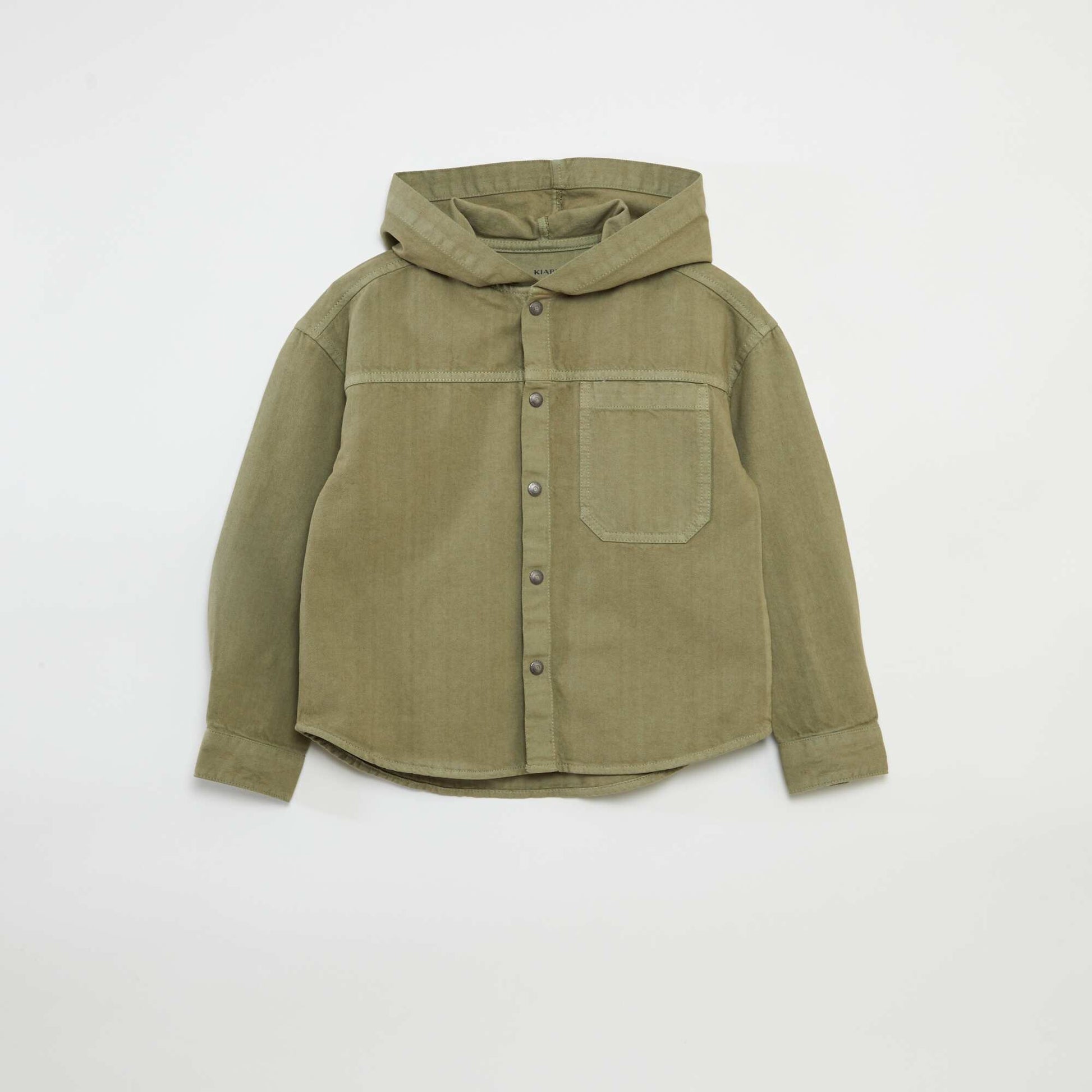 Surchemise regular à capuche KAKI