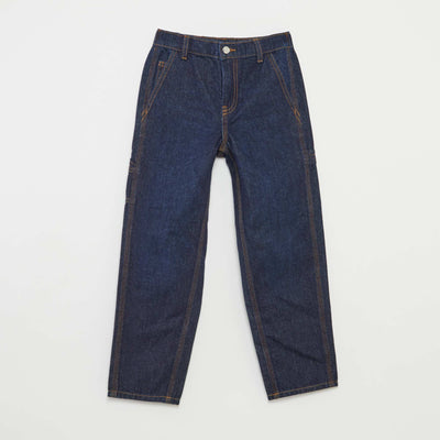 Jean relaxed droit BLEU