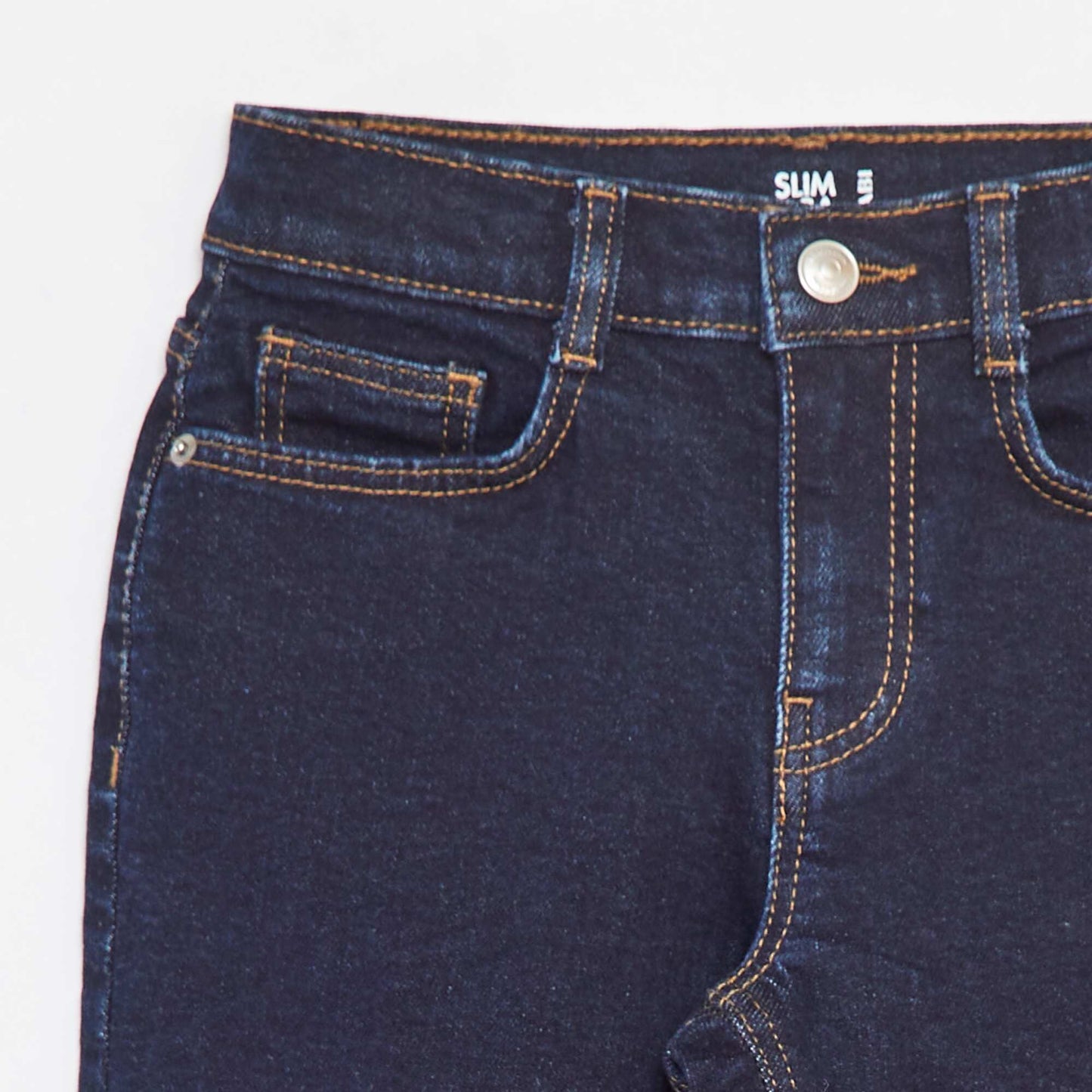 Bermuda en jean slim fit / coupe ajustée BLEU
