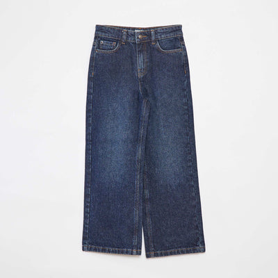 Jean large / wide leg  à 5 poches BLEU