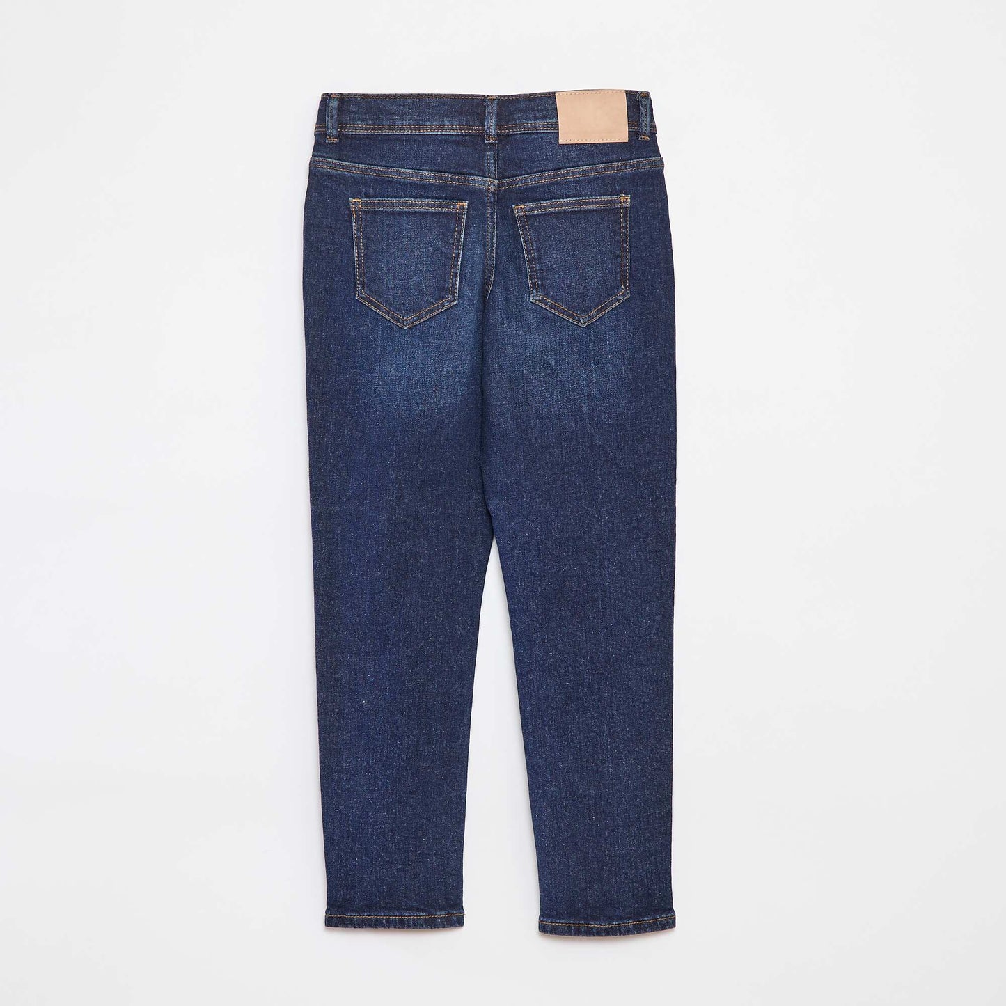 Jean slim avec taille ajustable BLEU