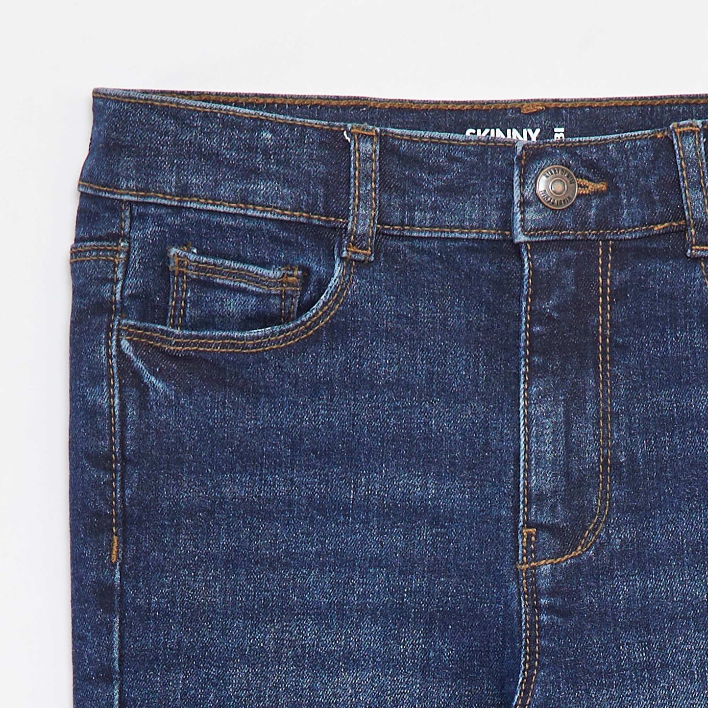 Jean denim stretch coupe skinny / très ajustée BLEU