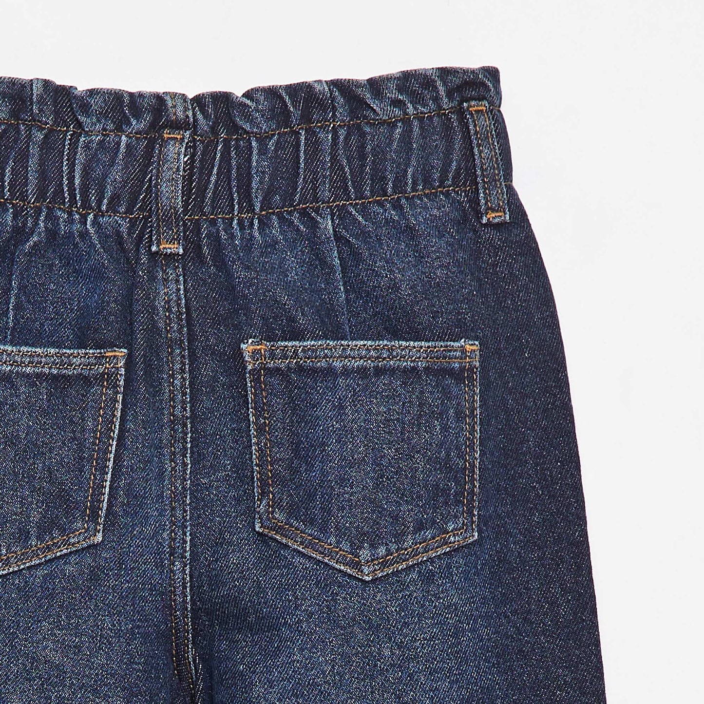 Jean paperbag taille haute BLEU