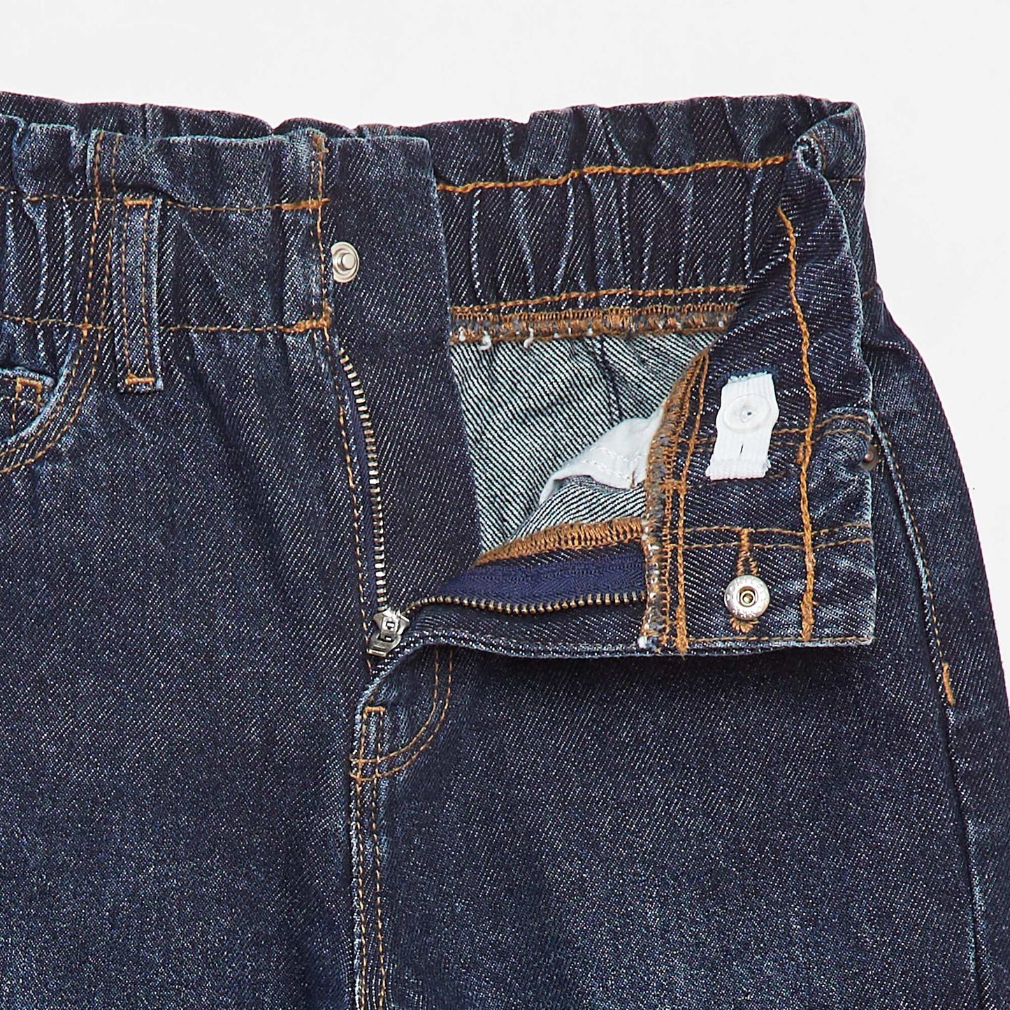 Jean paperbag taille haute BLEU