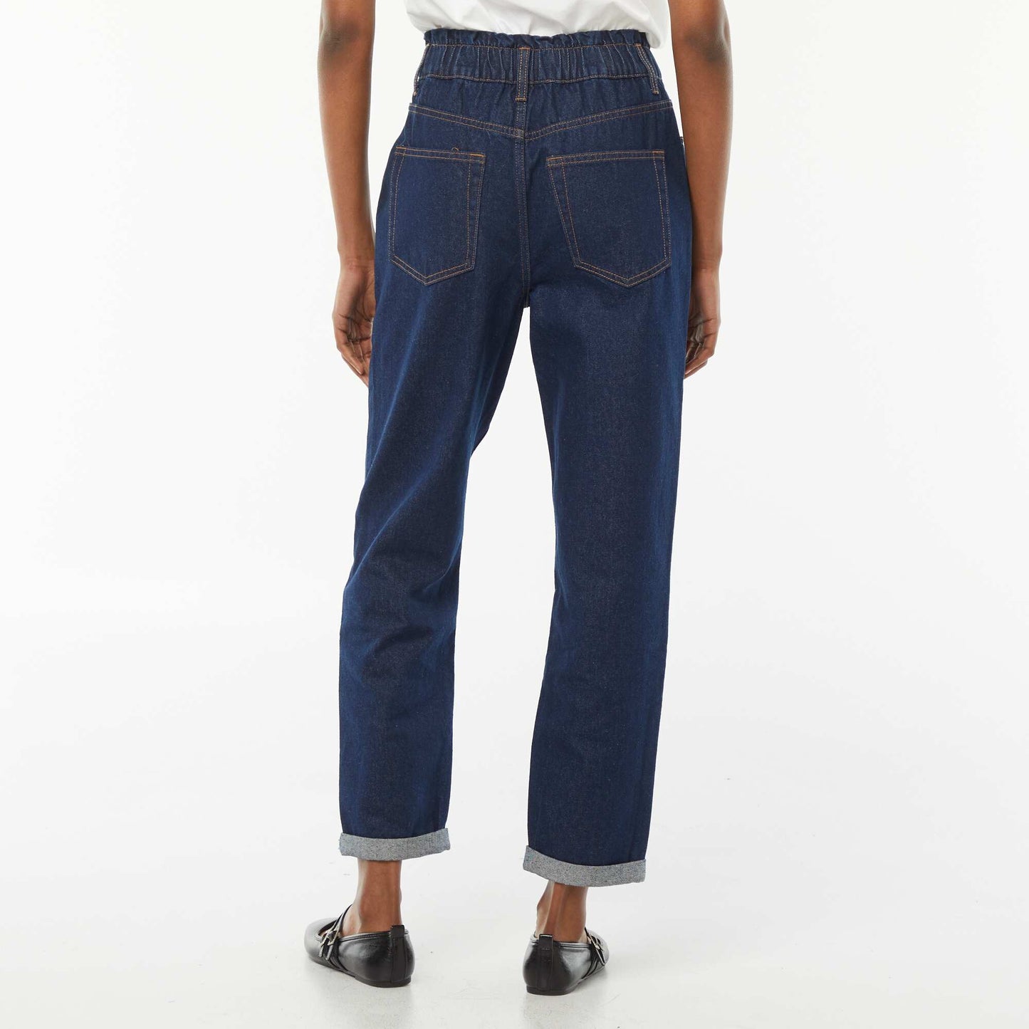 Jean paperbag coupe mom BRUT