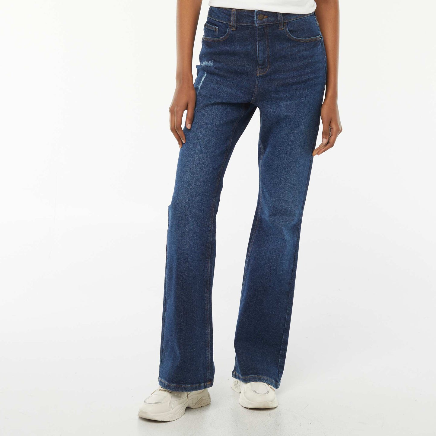 Jean brut taille haute coupe flare BRUT