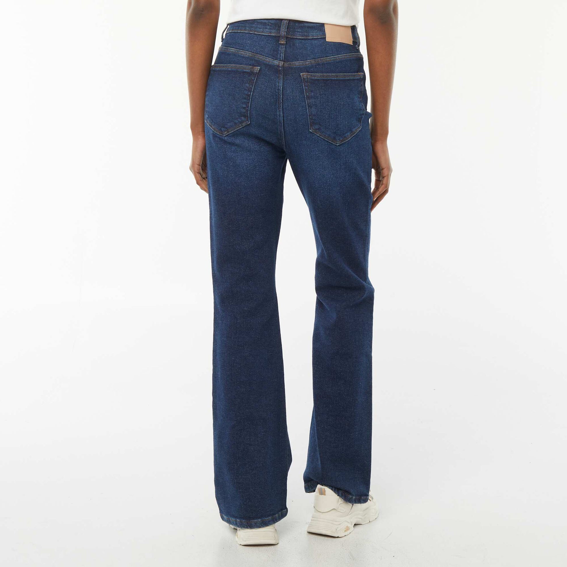 Jean brut taille haute coupe flare BRUT