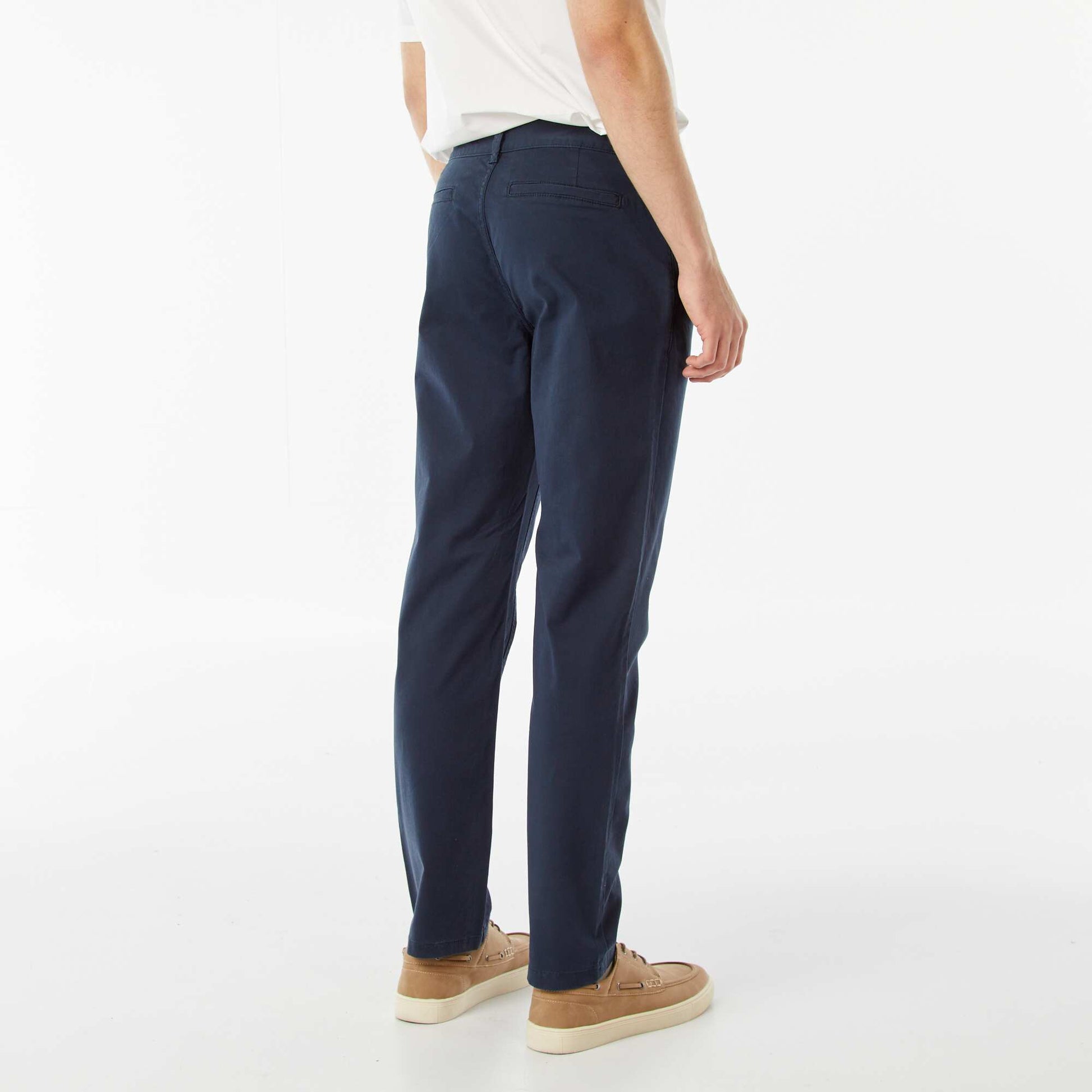 Pantalon chino basique BLEU