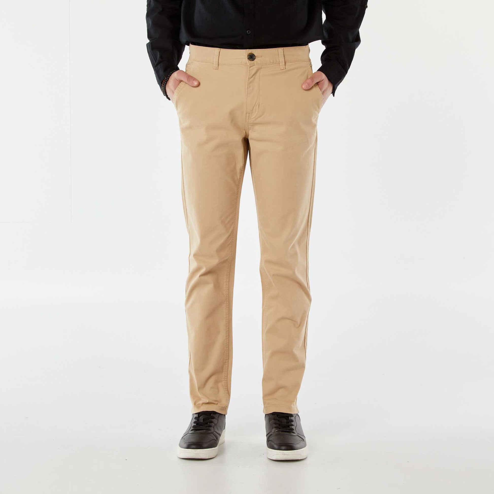 Pantalon chino basique BEIGE