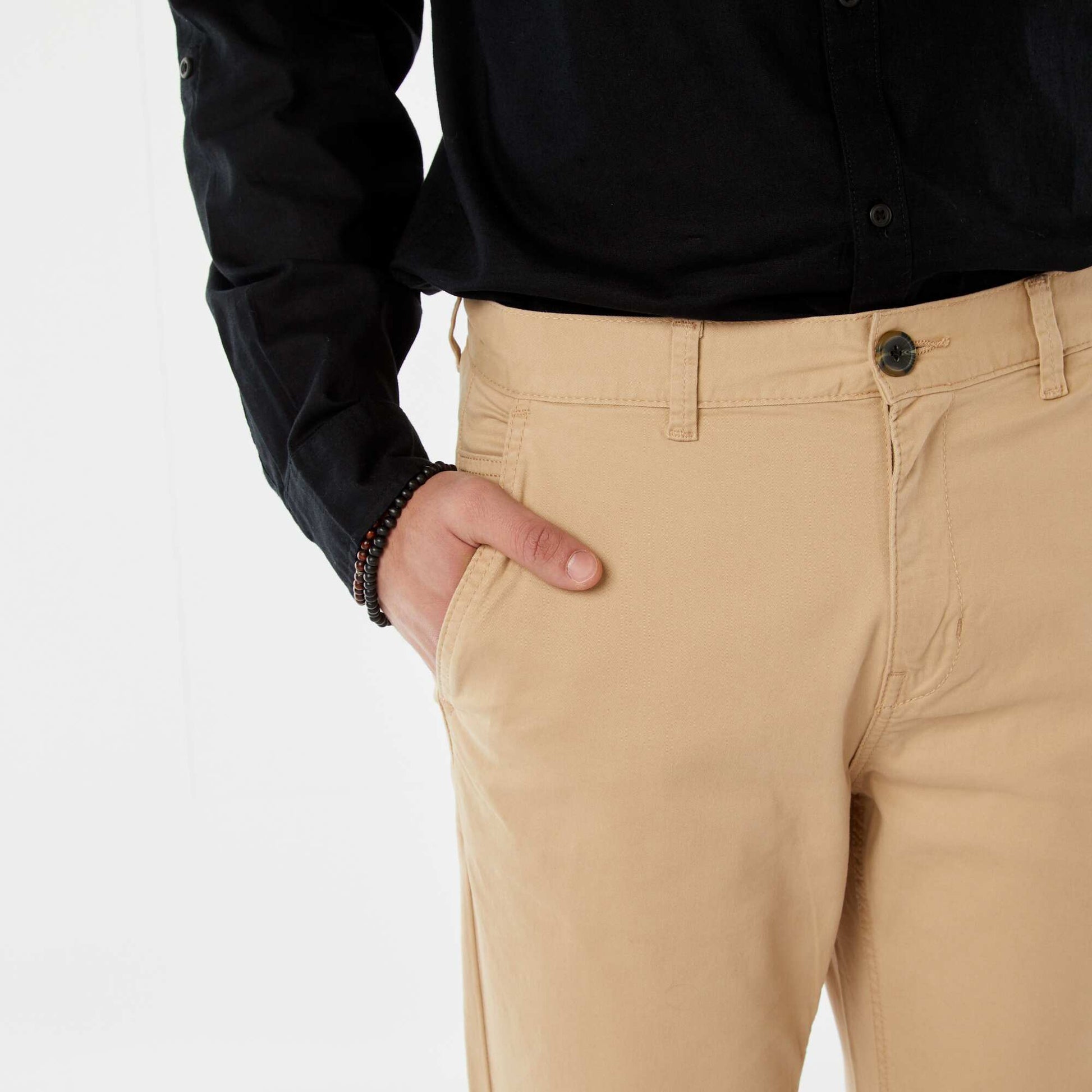Pantalon chino basique BEIGE