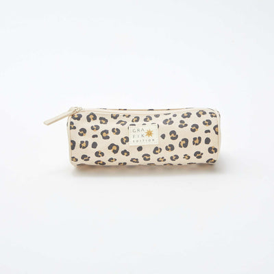 Trousse cylindrique à motif BEIGE