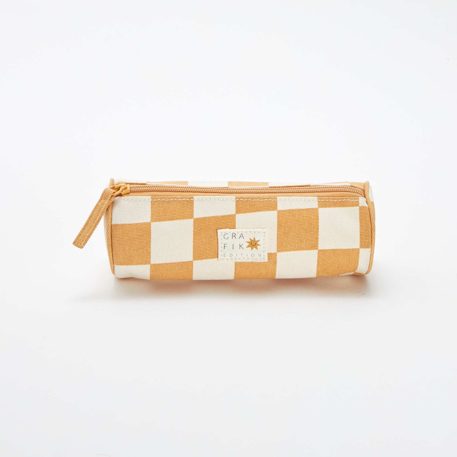 Trousse cylindrique à motif JAUNE