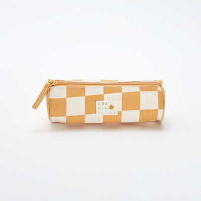 Trousse cylindrique à motif JAUNE