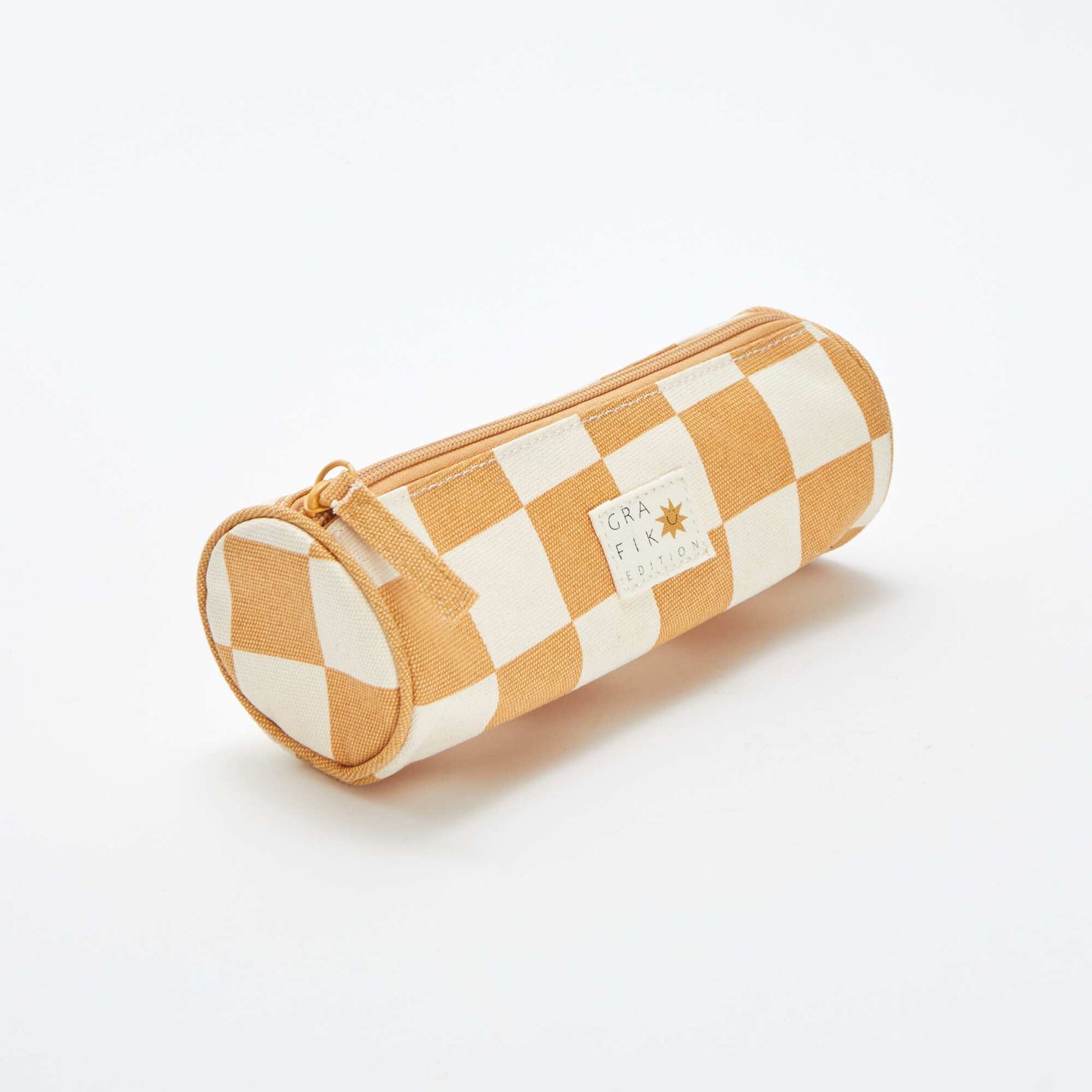 Trousse cylindrique à motif JAUNE