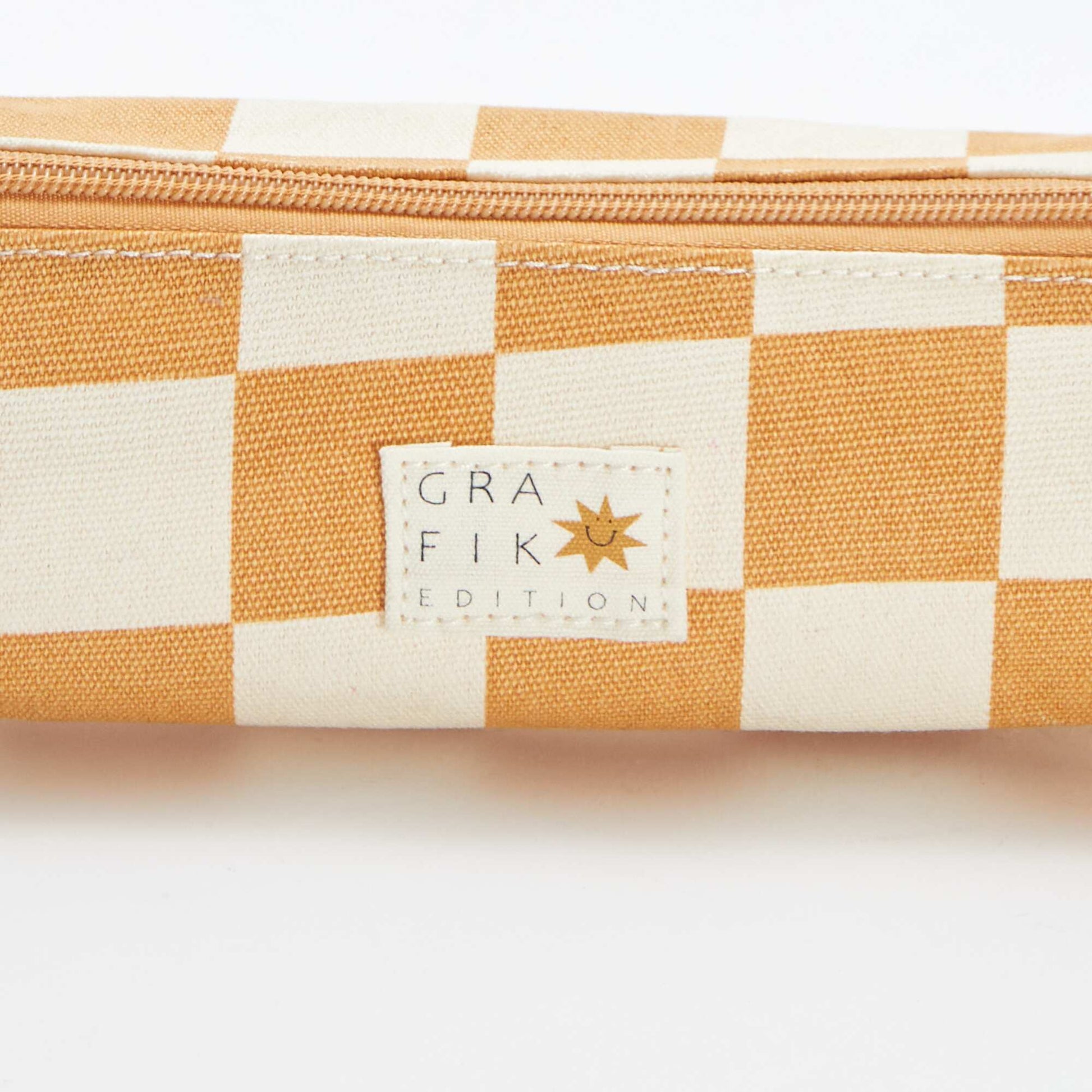 Trousse cylindrique à motif JAUNE