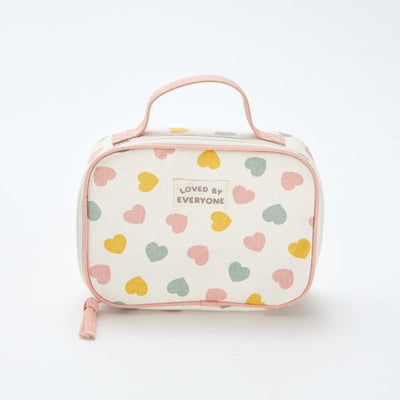 Trousse à goûter zippée à motif BEIGE