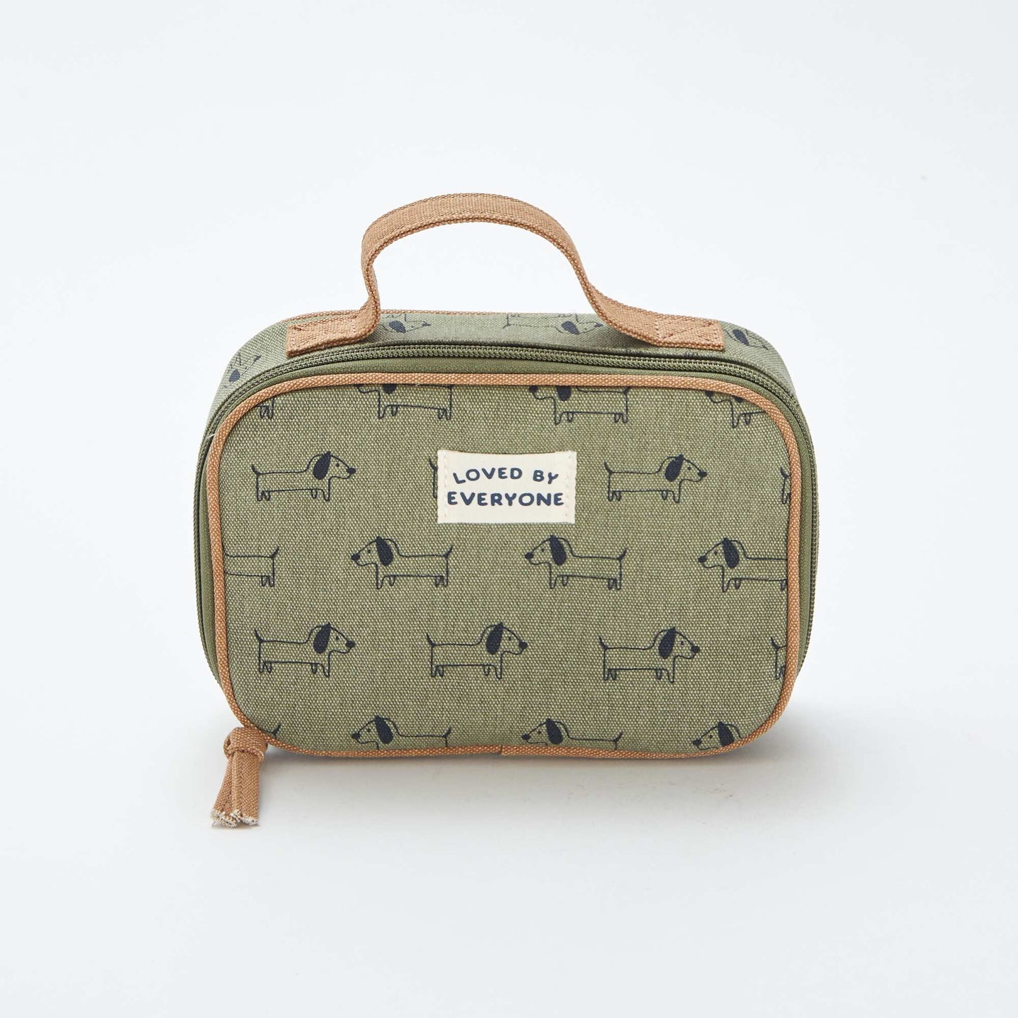 Trousse à goûter zippée à motif KAKI
