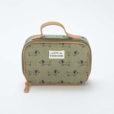 Trousse à goûter zippée à motif KAKI