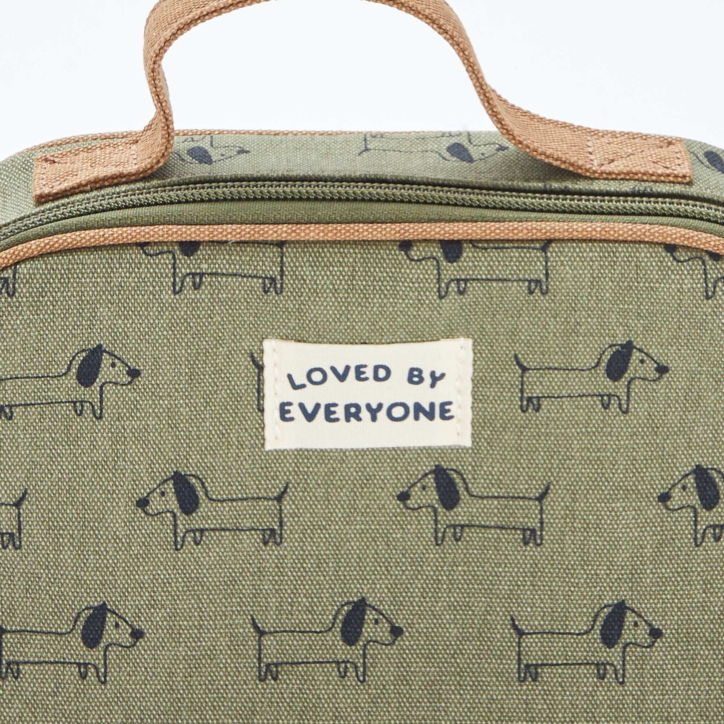 Trousse à goûter zippée à motif KAKI