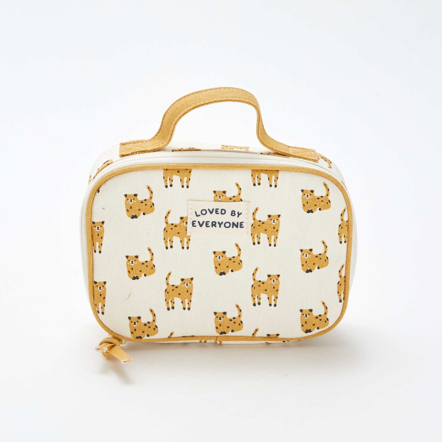 Trousse à goûter zippée à motif BEIGE