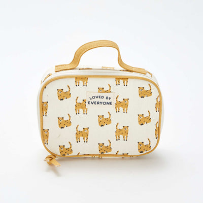 Trousse à goûter zippée à motif BEIGE