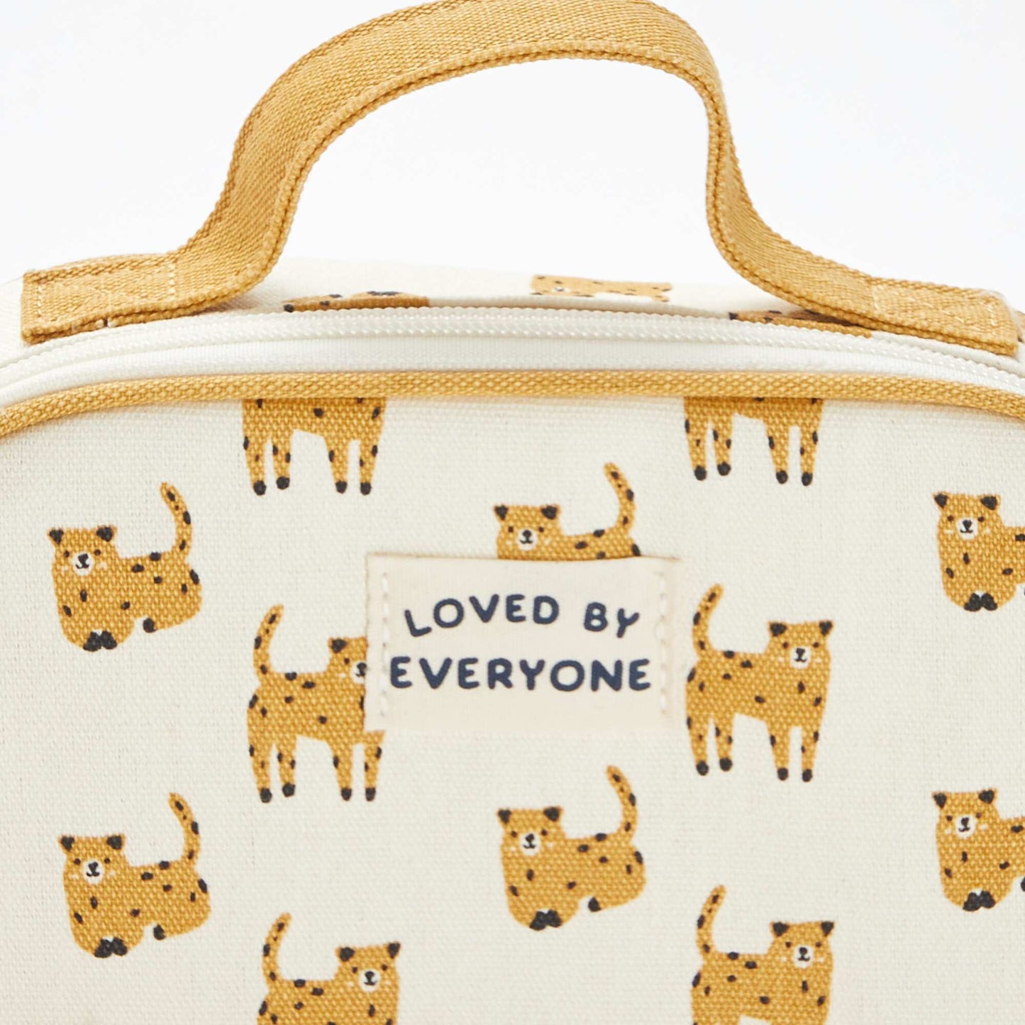 Trousse à goûter zippée à motif BEIGE