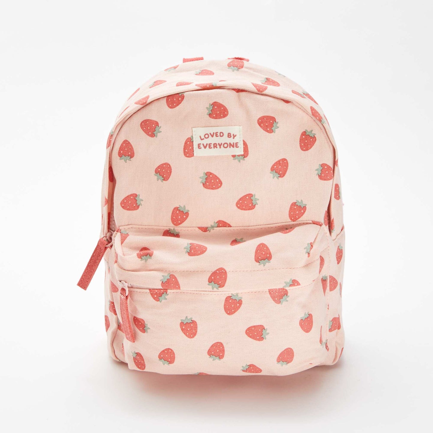 Sac à dos à 2 compartiments motif 'fraise' ROSE