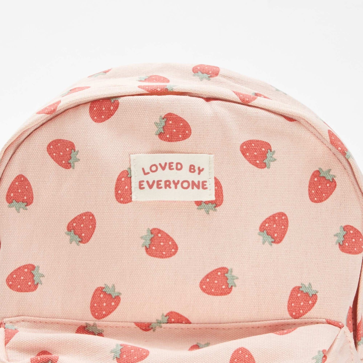 Sac à dos à 2 compartiments motif 'fraise' ROSE
