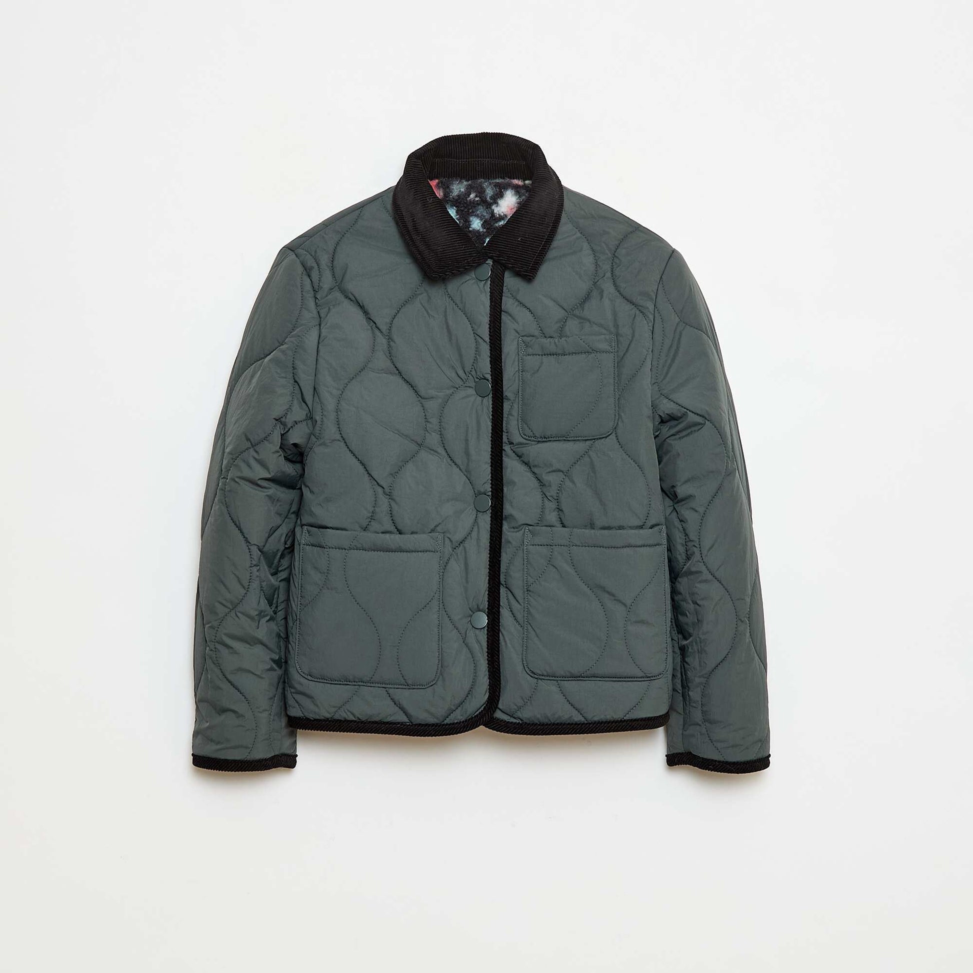 Veste chaude style workwear réversible BLEU