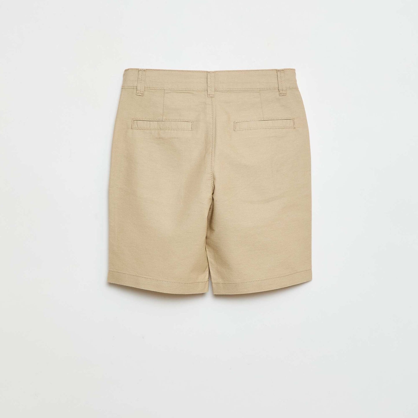 Chino de cérémonie en coton uni BEIGE