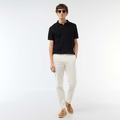 Pantalon chino en twill BLANC