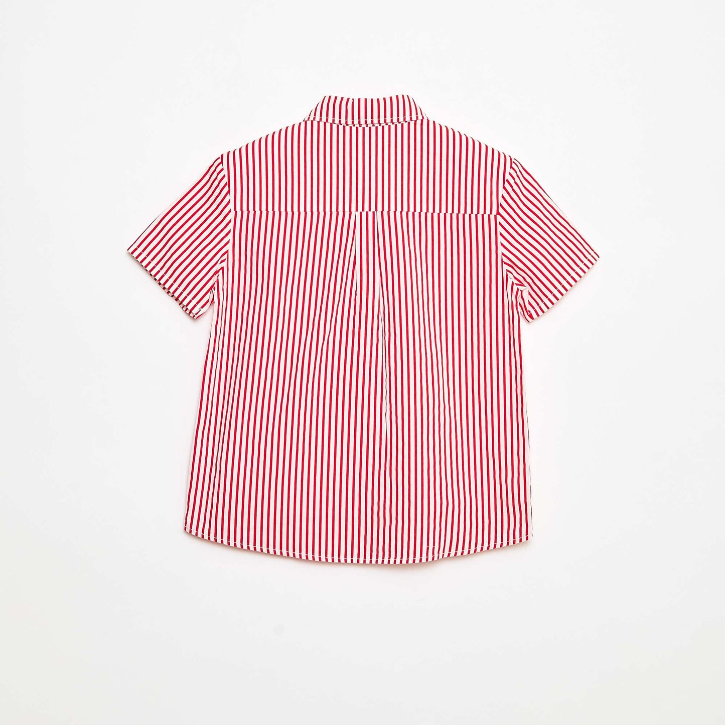 Chemise à rayures 'Noël' avec nœud coton ROUGE