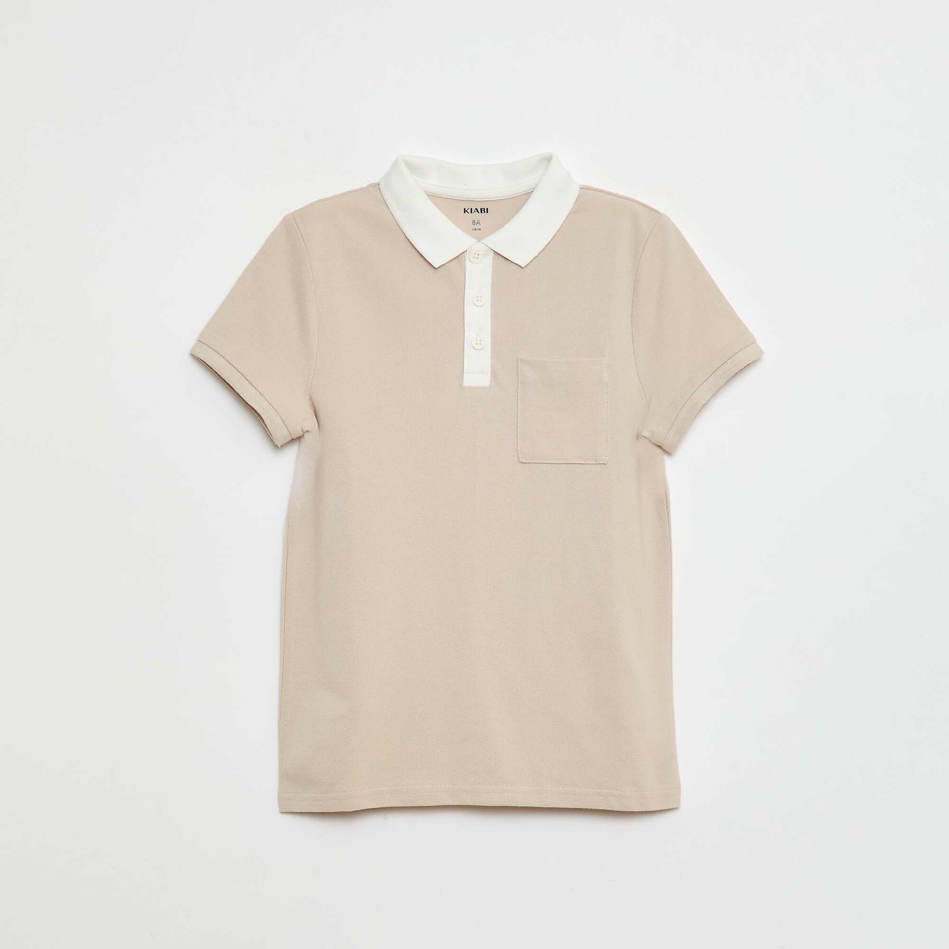Polo manches courtes en maille piquée ROUGE