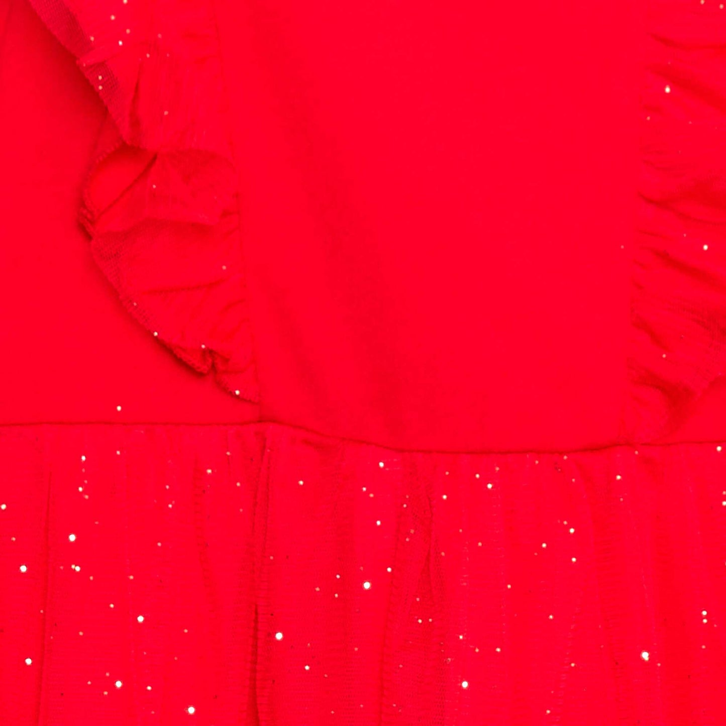 Robe en maille jersey unie ROUGE
