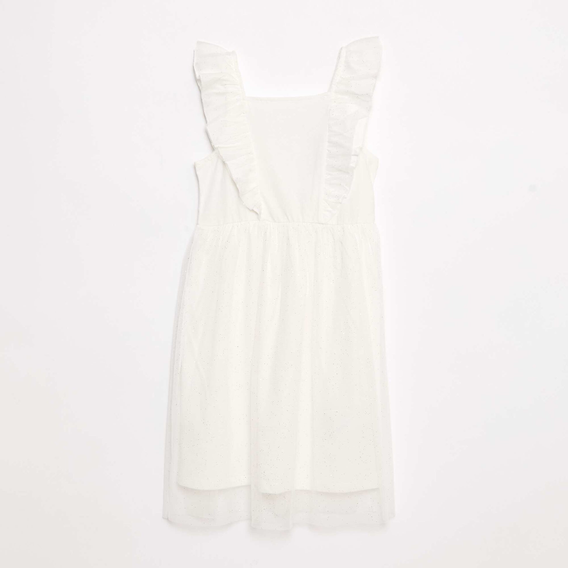 Robe en maille jersey unie BLANC