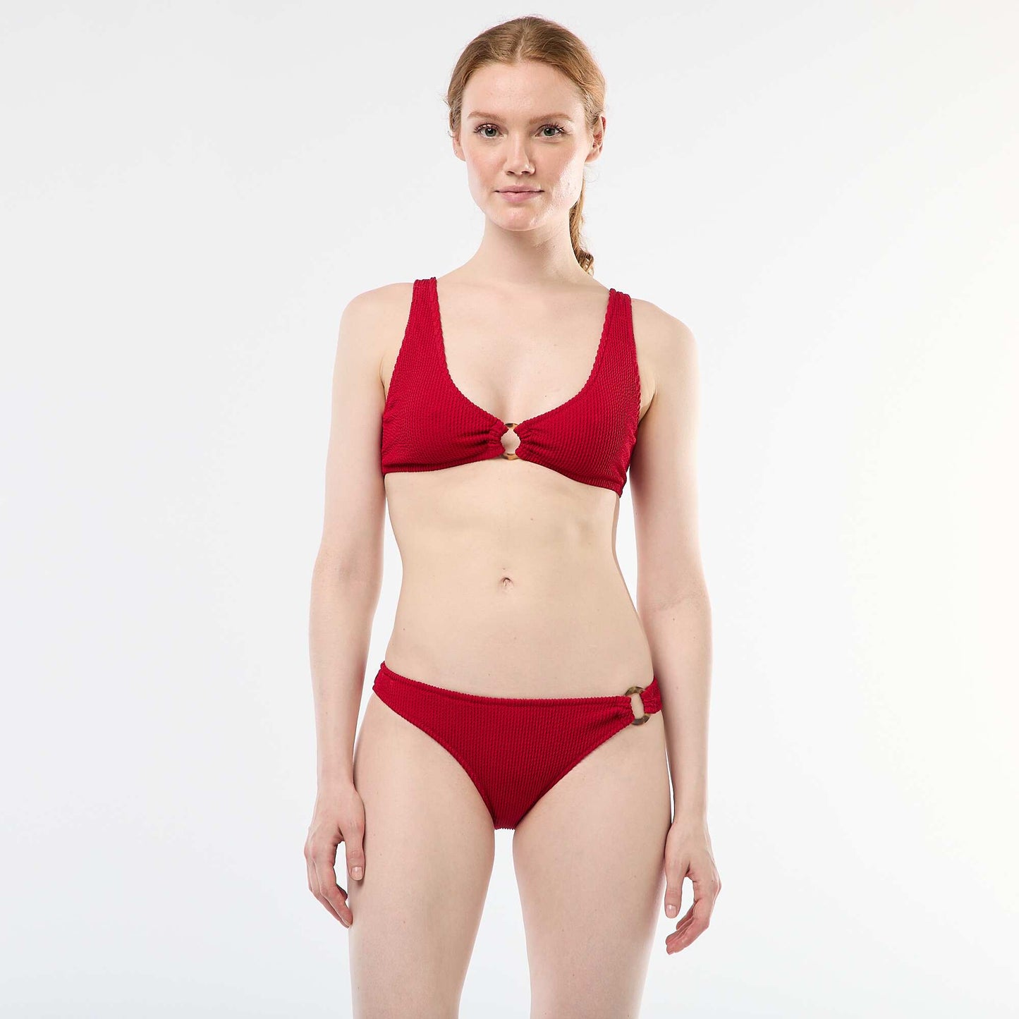 Culotte de bain avec anneau ROUGE