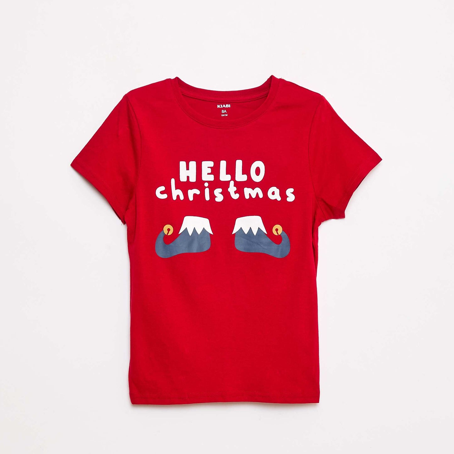 Ensemble de pyjama imprimé 'Noël' en jersey coton ROUGE