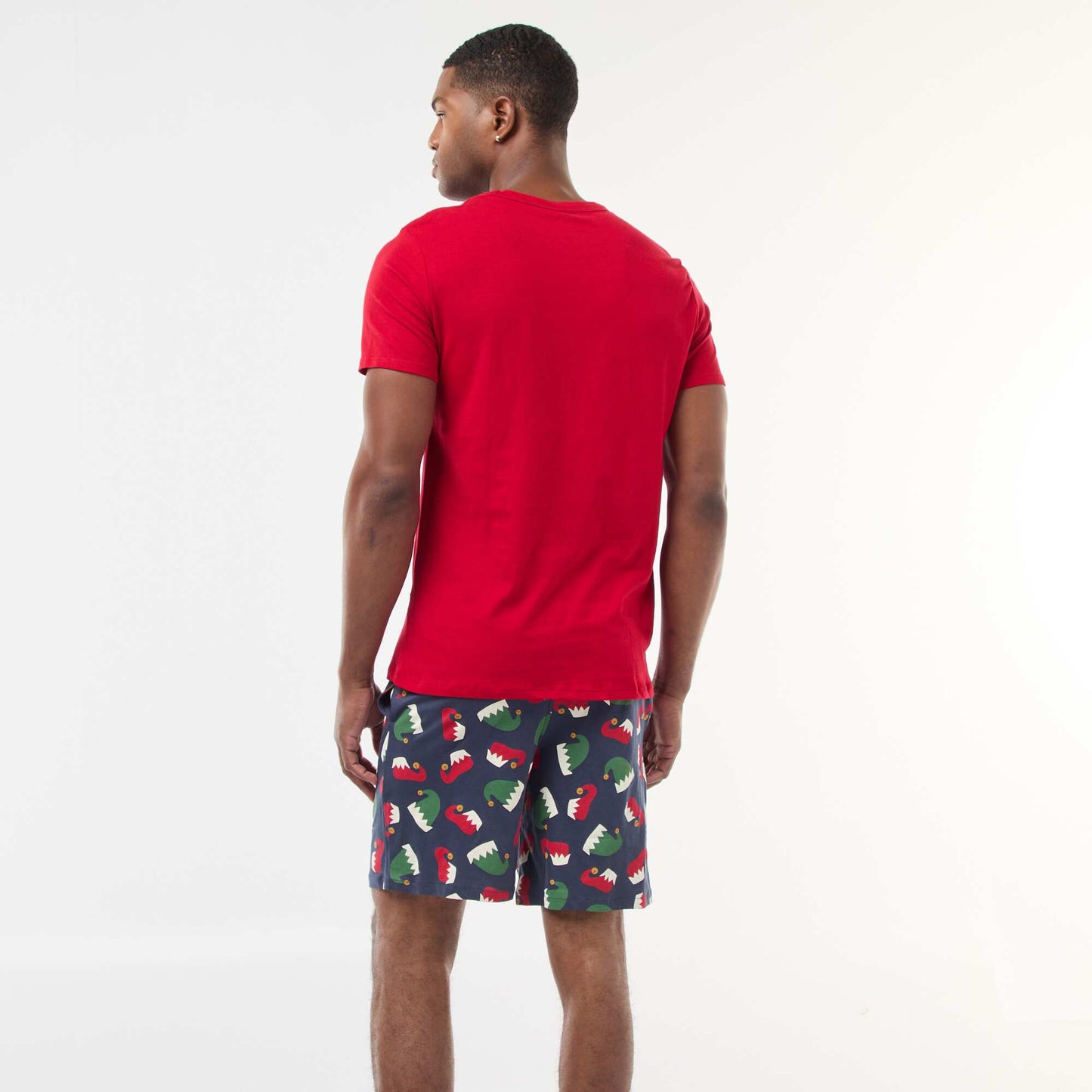 Pyjama court imprimé Noël - 2 pièces ROUGE
