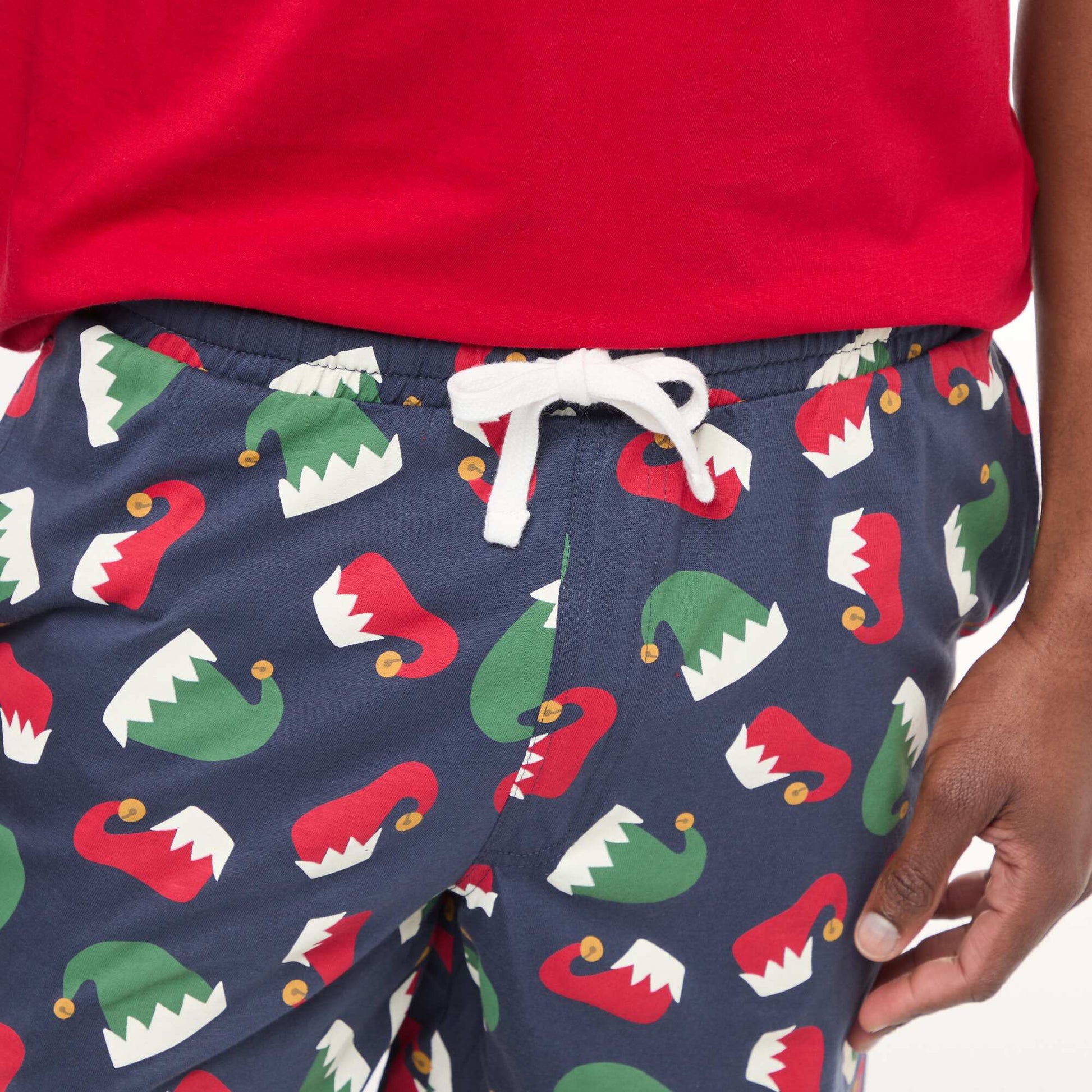 Pyjama court imprimé Noël - 2 pièces ROUGE
