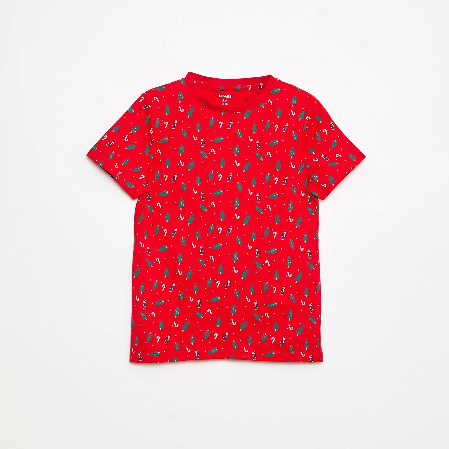T-shirt imprimé 'Noël' en coton ROUGE