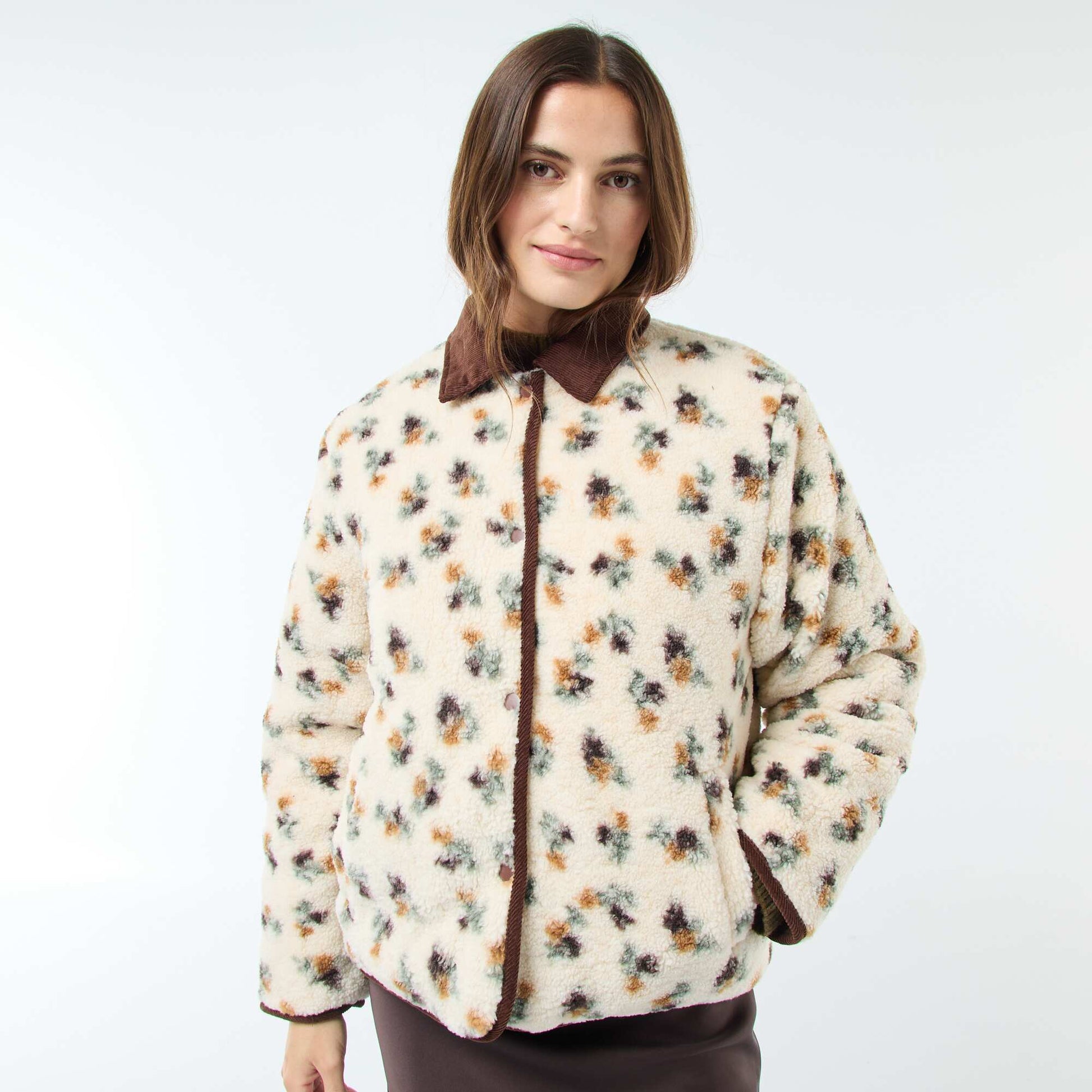 Veste chaude réversible ROUGE