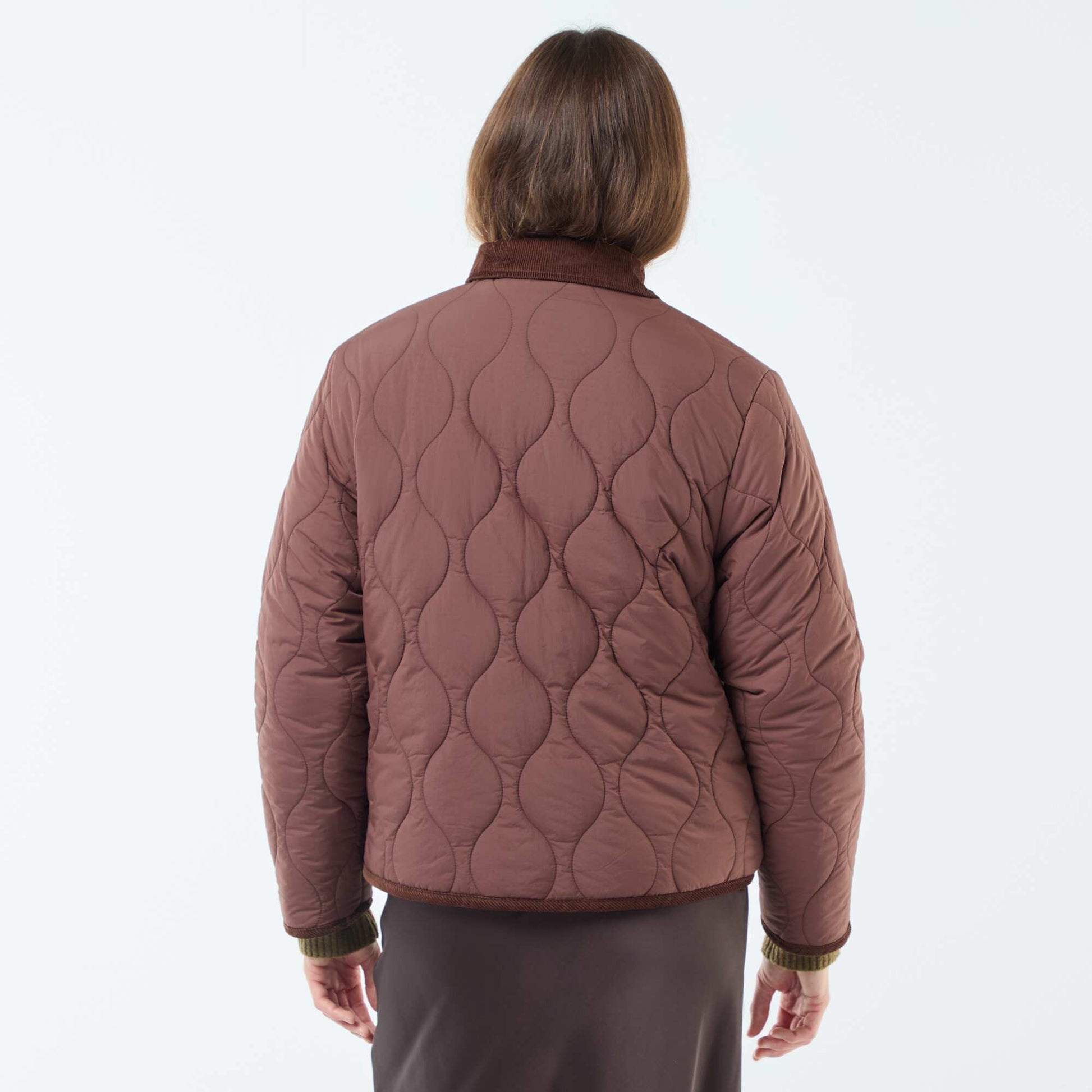 Veste chaude réversible ROUGE