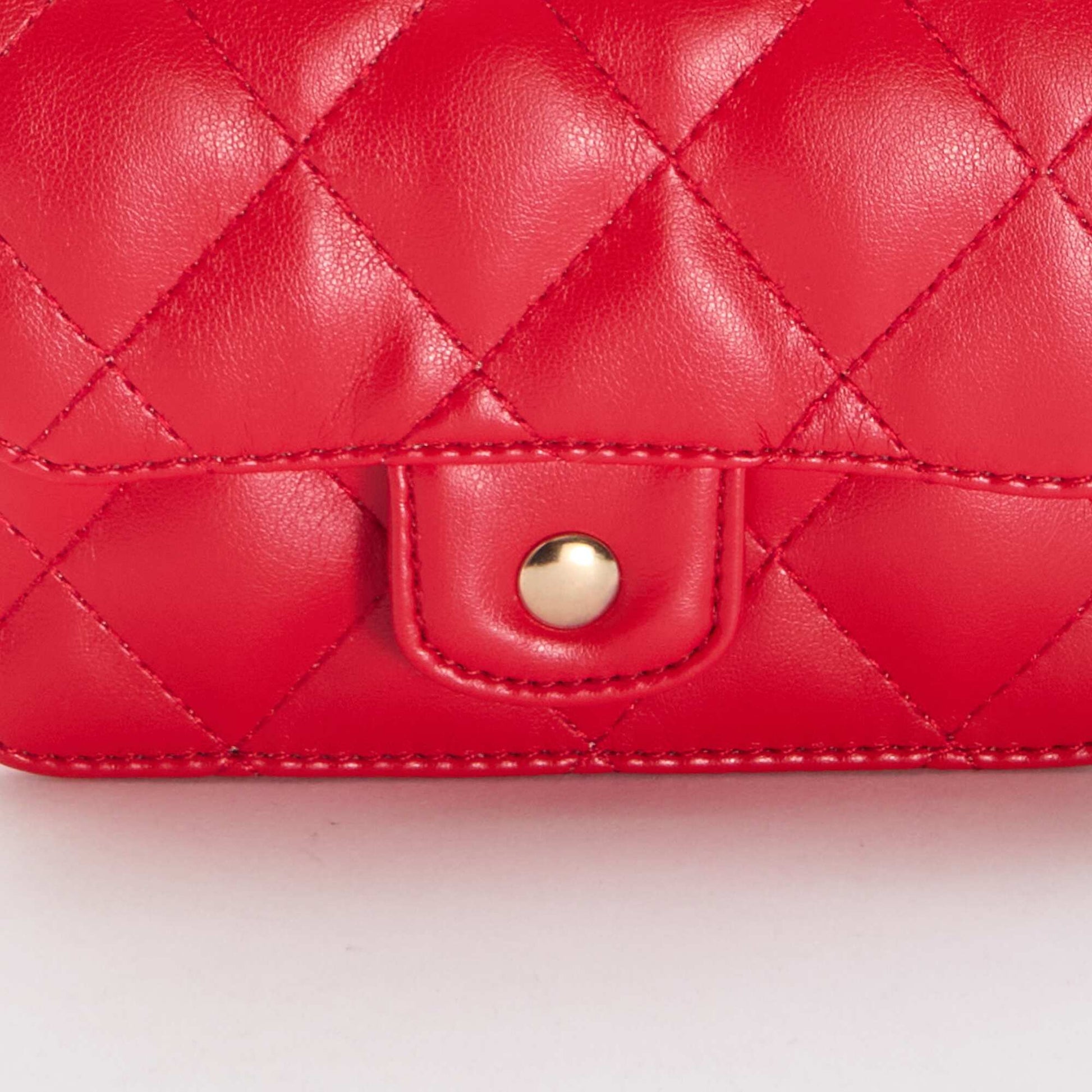 Mini-sac matelassé en bandoulière ROUGE