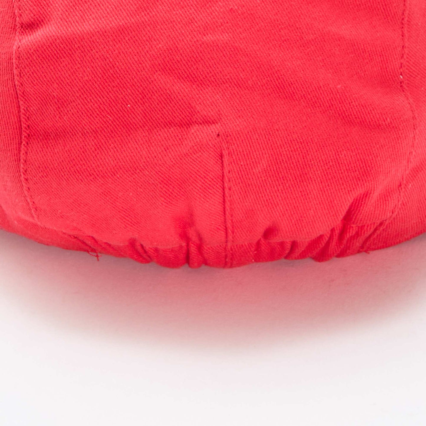Beret en coton uni ROUGE