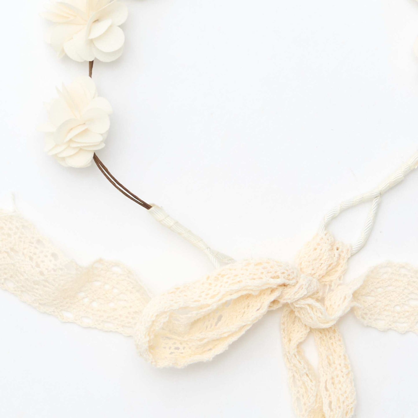 Couronne de fleur BLANC