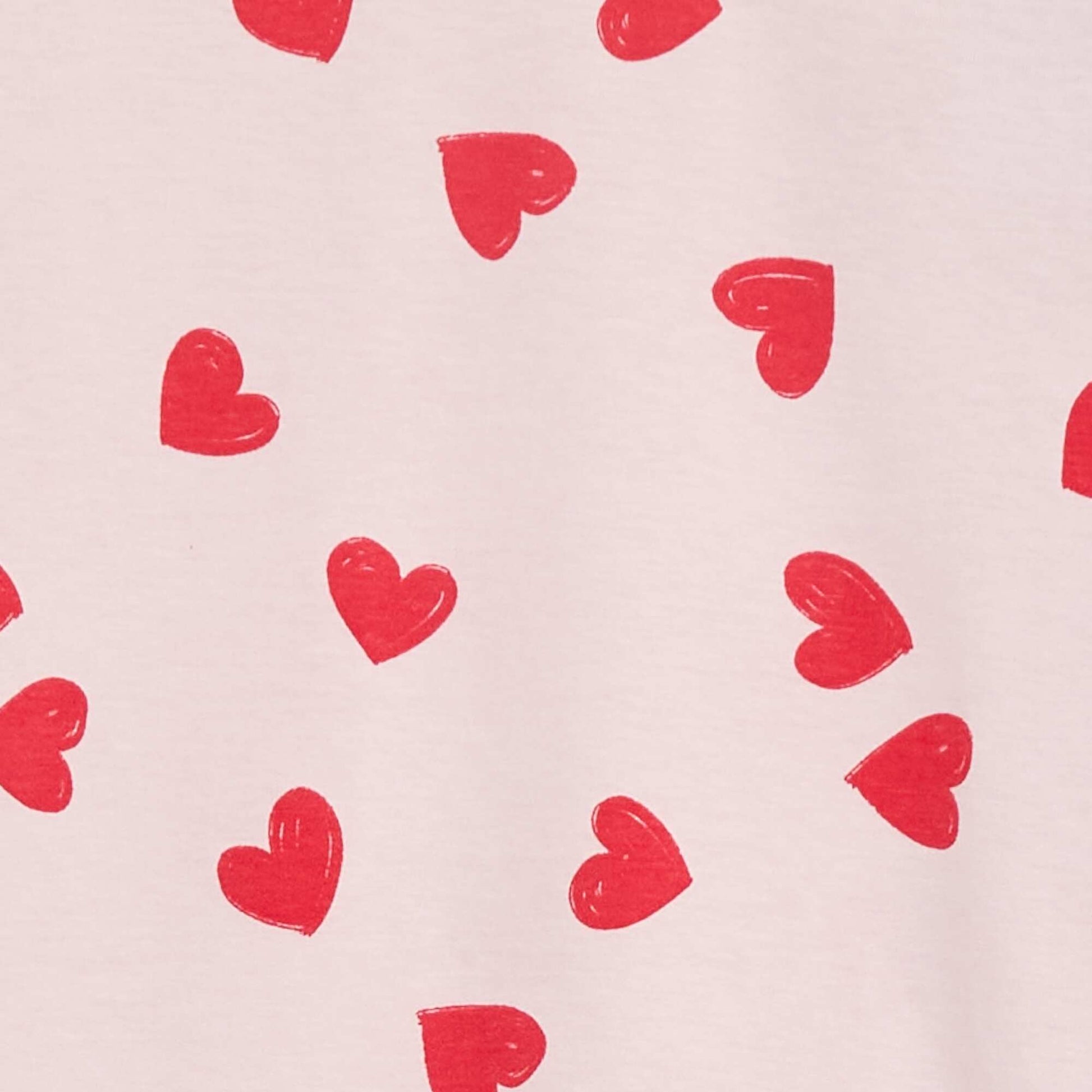 Ensemble pyjama long à motif 'cœur' - 2 pièces ROSE